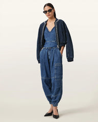 Sol Tapered Denim Cargo Jeans