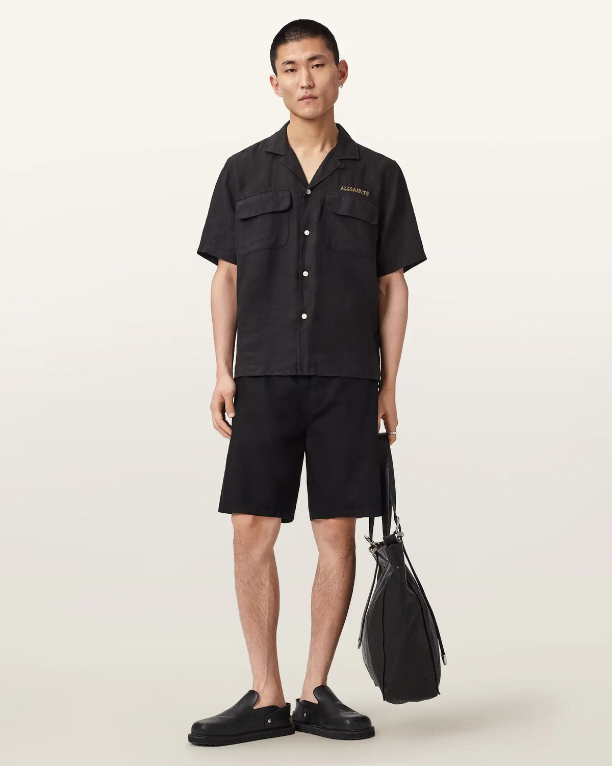 Corbett Relaxed Fit Linen Blend Shorts