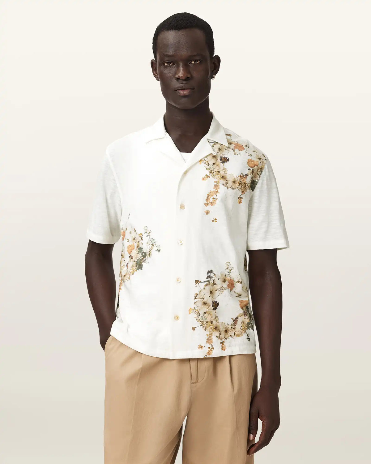Fleur Oversized Short Sleeve Shirt