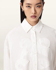 Sparrow Linen Blend Embroidered Shirt