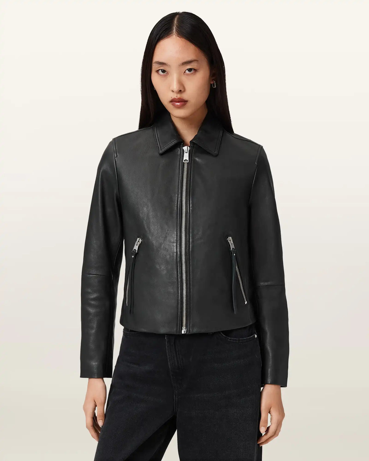 Danbury Leather Biker Jacket