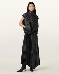 Jax Pleated Midi Skirt