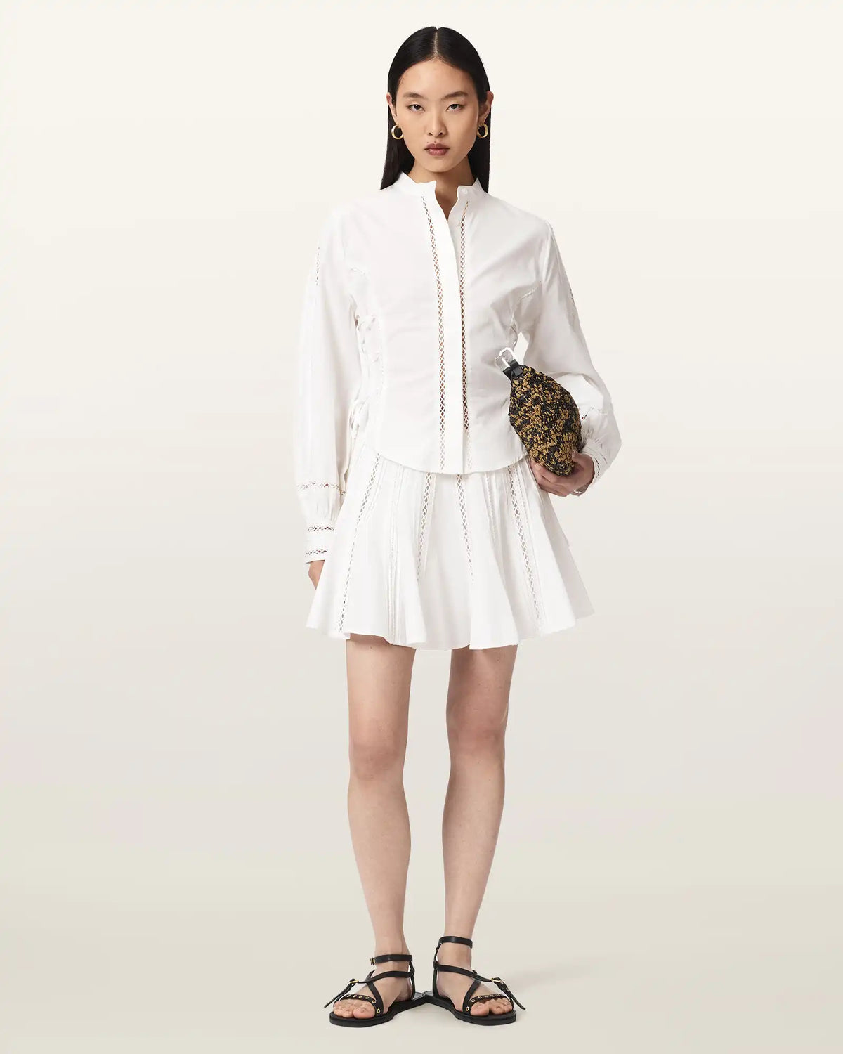 Frances Flared Mini Skirt