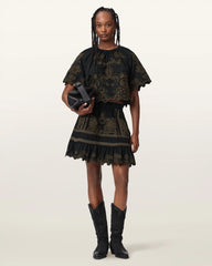 Miriam Embroidered Short Sleeve Top