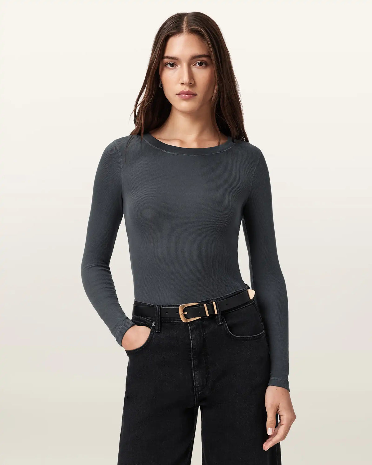 Rina Long Sleeve Crew Neck T-Shirt