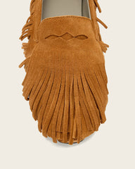 Sandy Suede Fringe Loafers