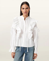 Lulu Ruffled Cotton Shirt