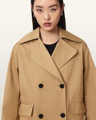 Connie Relaxed Fit Double Breasted Trench Coat