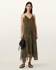 Vanda V-Neck Midi Dress