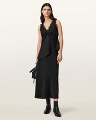 Darya Bias Cut Maxi Skirt