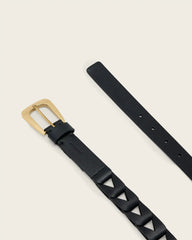 Sage Cut Out Leather Belt