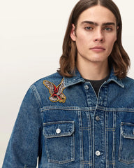 Exile Slim Fit Denim Patch Jacket