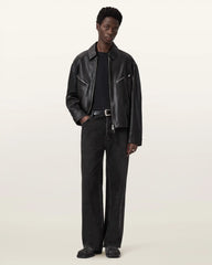 Caon Oversized Leather Jacket