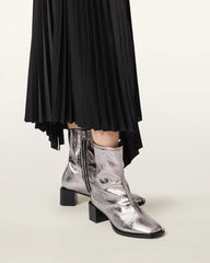 Avril Leather Metallic Boots