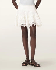 Lillith Embroidered Mini Skirt