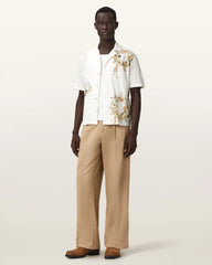 Fleur Oversized Short Sleeve Shirt