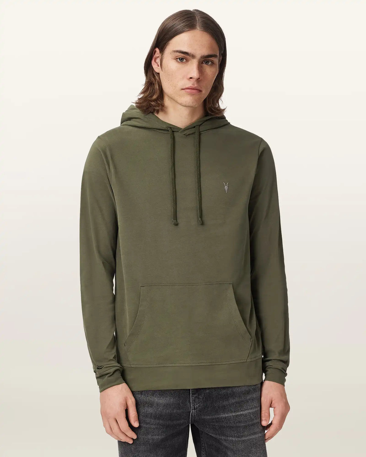 Brace Pullover Brushed Cotton Ramskull Hoodie