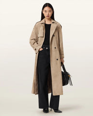 Reed Suede Trench Coat