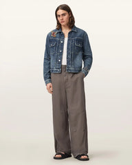 Echo Linen Blend Barrel Leg Pants