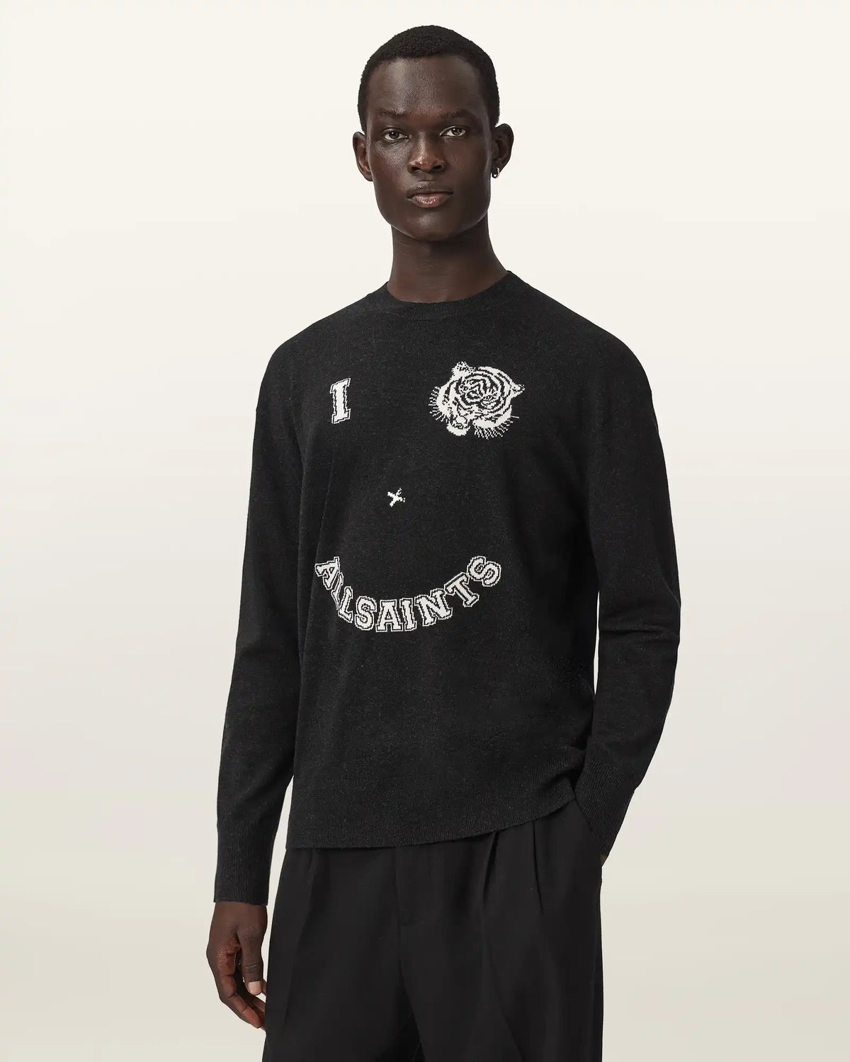 Grinner Oversized Cew Neck Sweater
