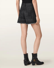 Heidi High Waisted Stud Denim Shorts