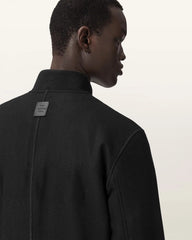 Deceit Textured Wool Blend Bomber Jacket