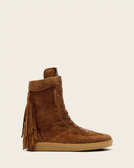 Louise Suede Fringe Sneakers