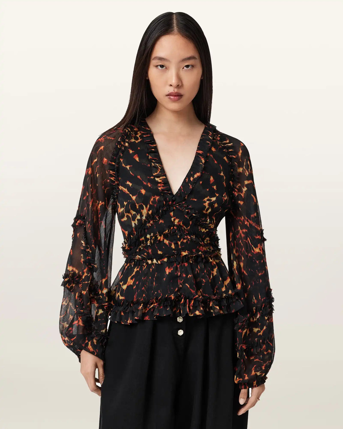 Silvie Ruffled Top
