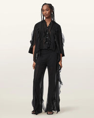 Minna Flared Frill Detail Pants