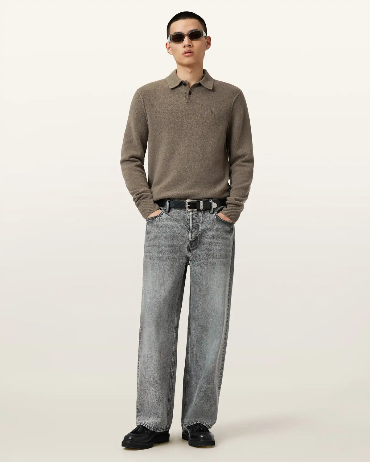 Statten Long Sleeve Polo Sweater