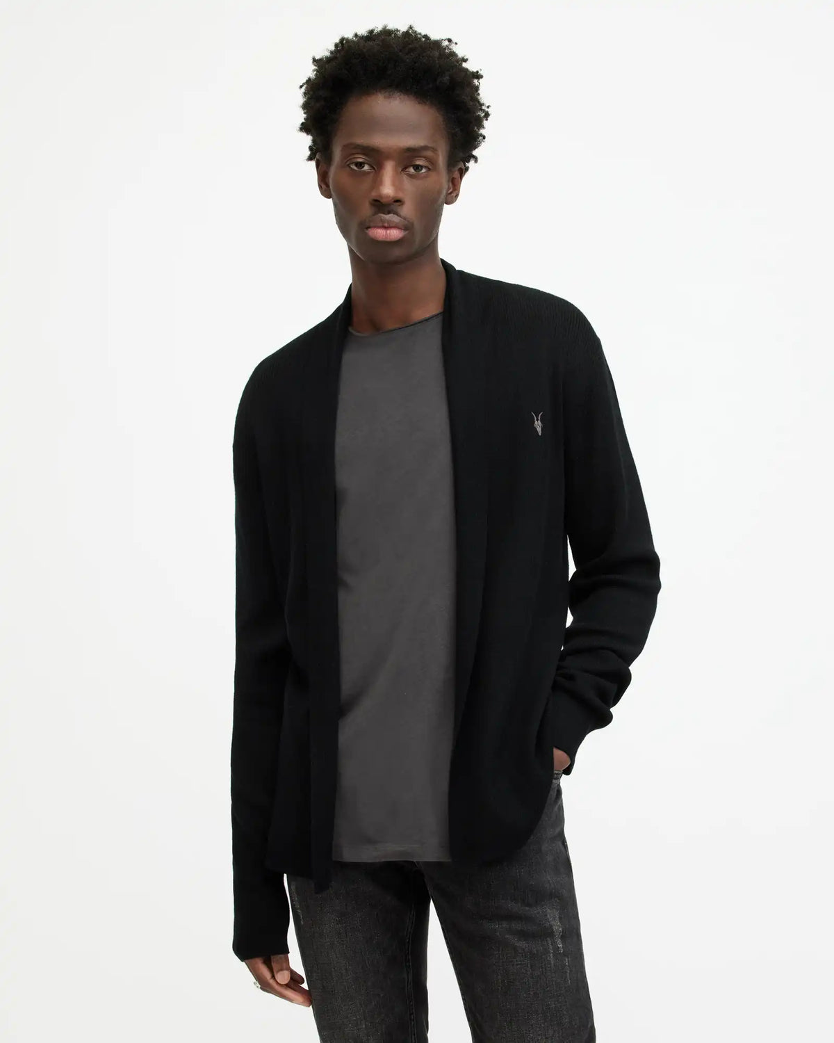 Mode Merino Open Cardigan