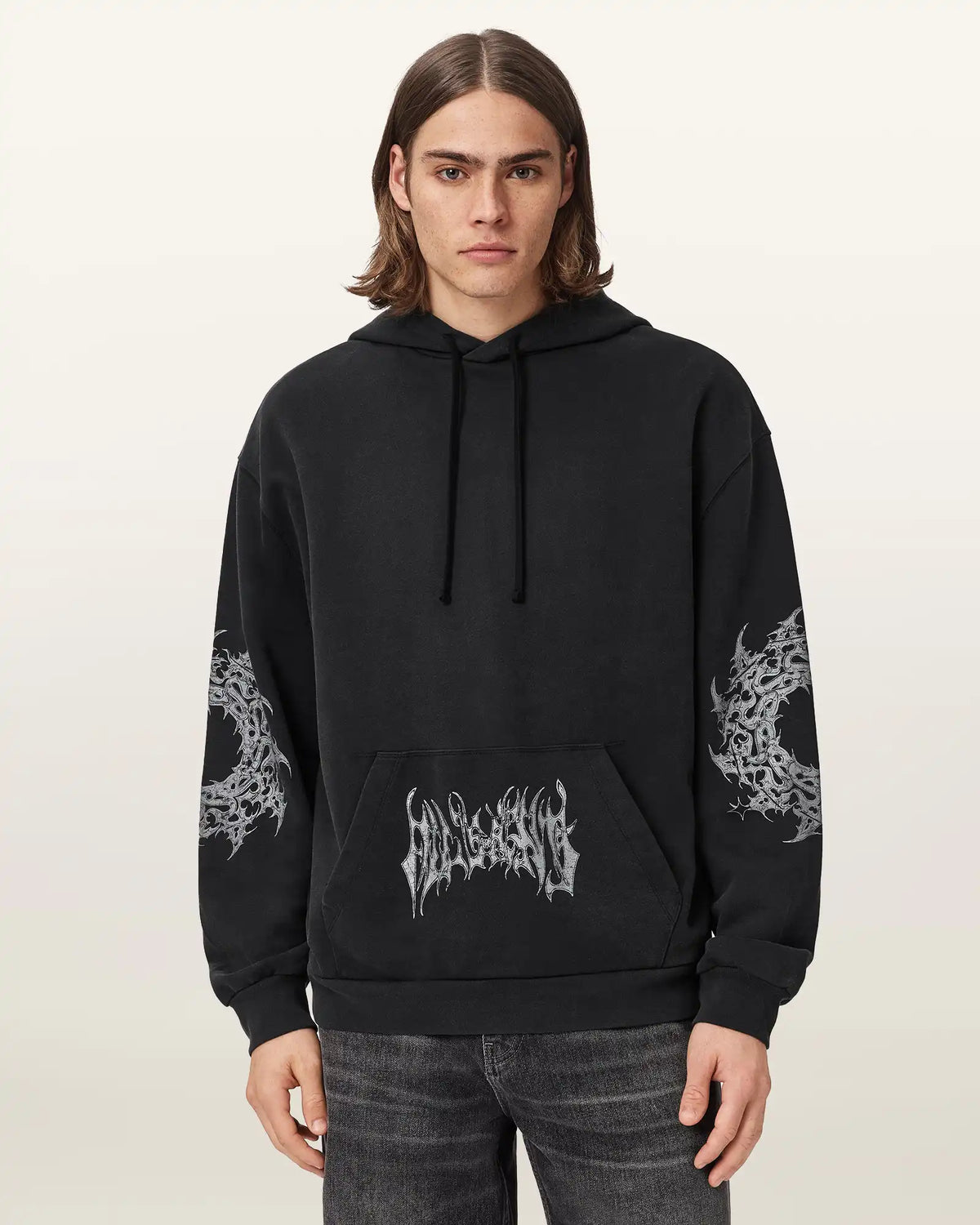 Helvette Long Sleeve Graphic Hoodie