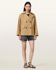 Connie Relaxed Fit Double Breasted Trench Coat