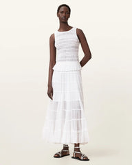 Marion Shirred Sleeveless Top