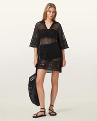 Kyra Open Knit Mini Dress