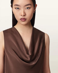 Zoey Sleeveless Cowl Neck Tank Top