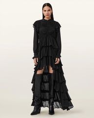 Leila Frill Maxi Dress