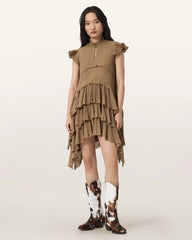 Cavarly Cotton Mini Dress
