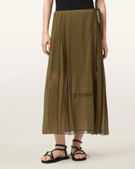 Clover Wrap Maxi Skirt