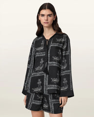 Lettie Pleated Long Sleeve Shirt