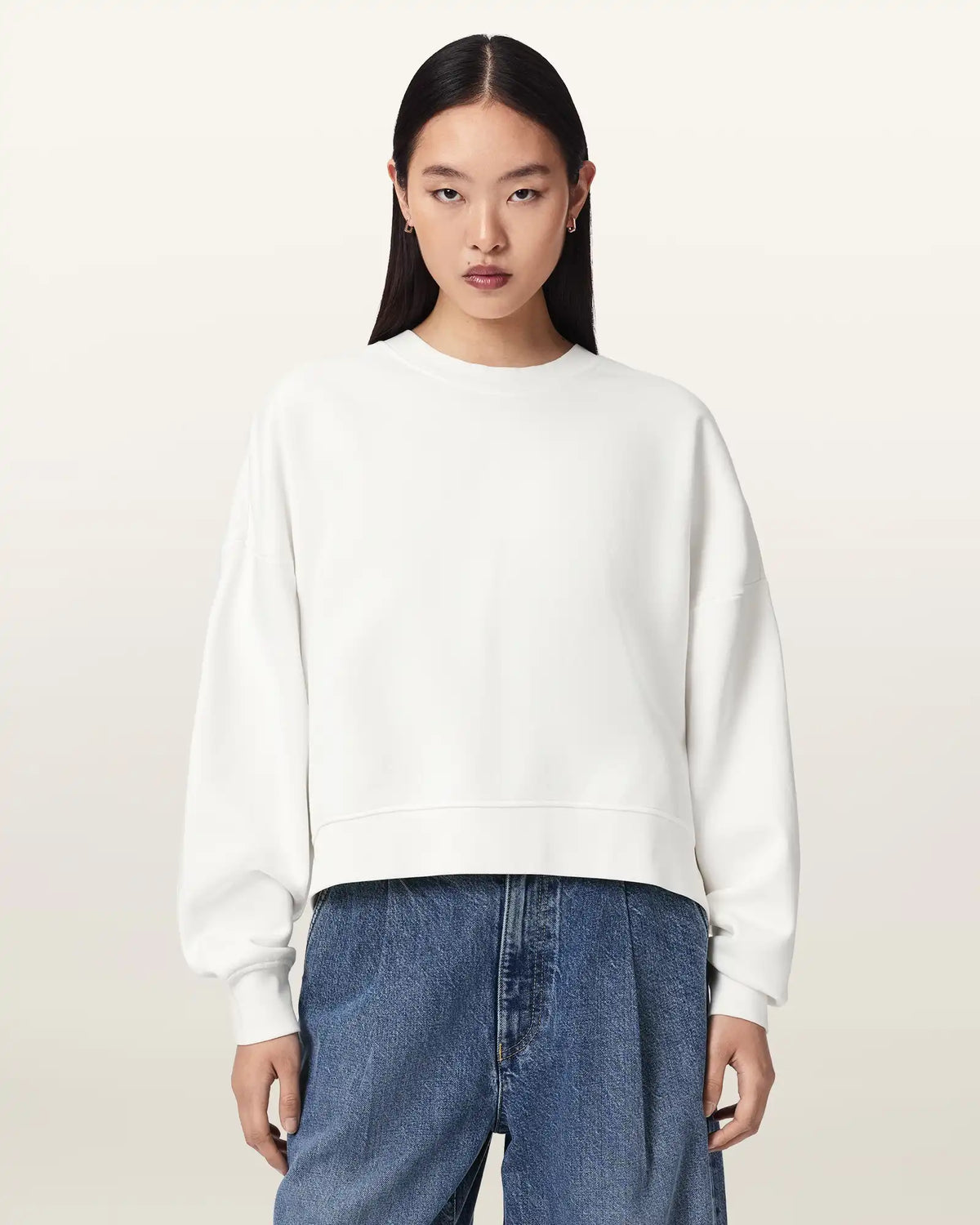 Esme Lila Oversized Long Sleeve Sweatshirt
