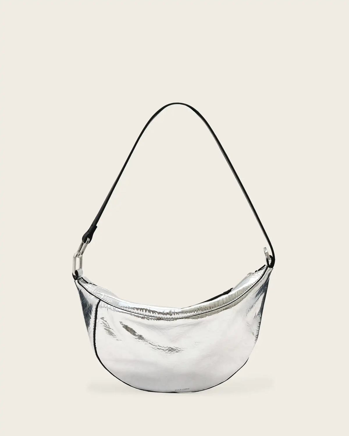 Luna Metallic Leather Shoulder Bag