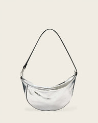 Luna Metallic Leather Shoulder Bag