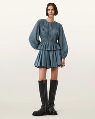 Melani Round Neck Gathered Top