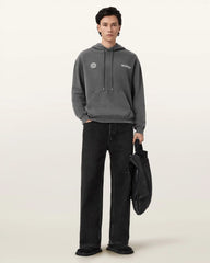 Emblem Oversized Cotton Hoody