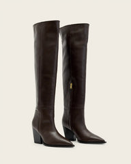 Reina Leather Zip Boots
