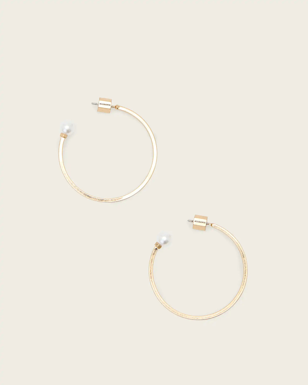 Hazel Pearl Hoop Earrings