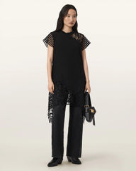 Zala Crochet T-Shirt Dress
