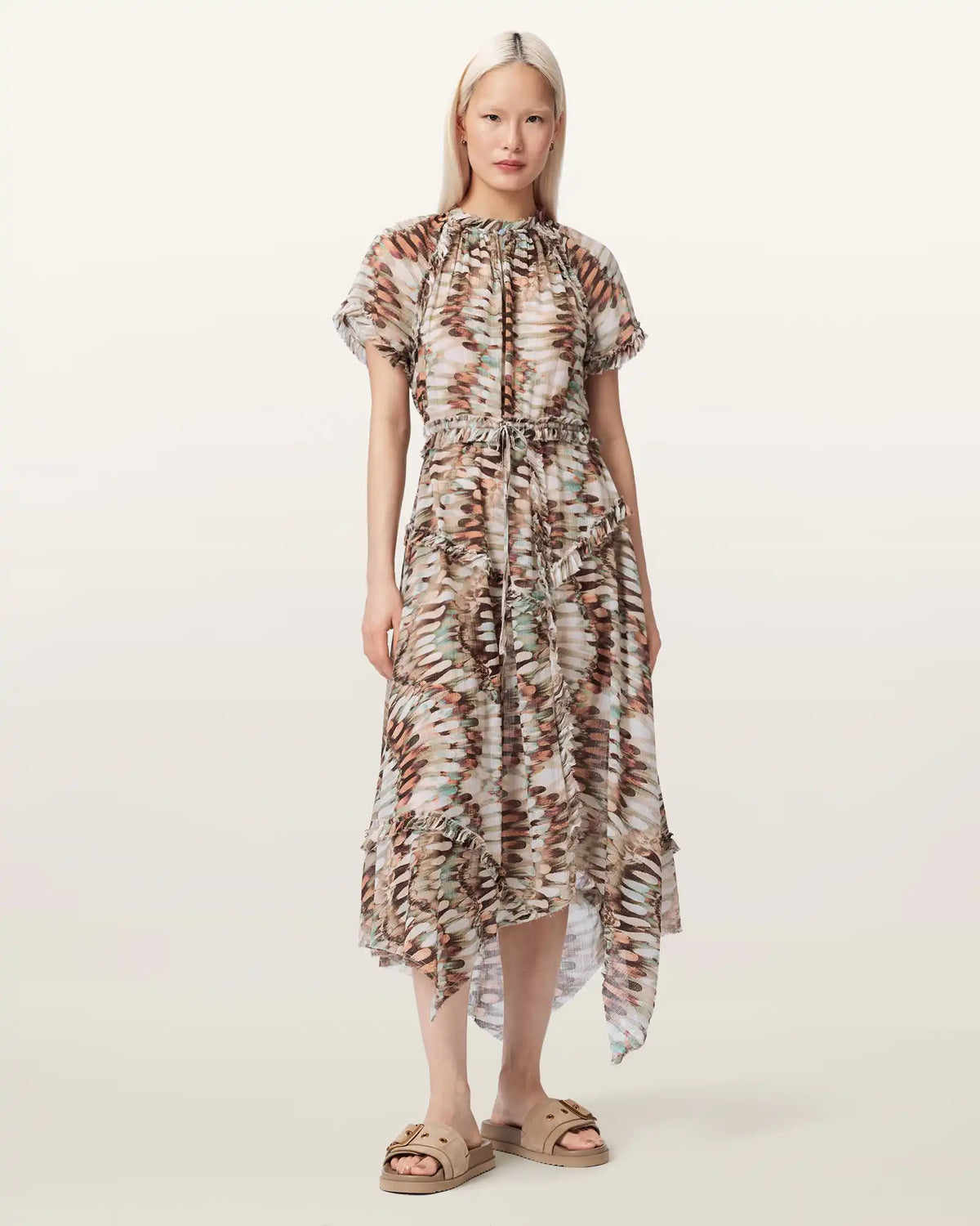 Lamaia Asymmetric Midi Dress