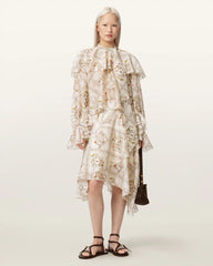 Heba Relaxed Fit Floral Organza Blouse